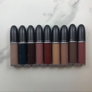 Lot of 9 MAC Retro Matte Liquid Lipcolors